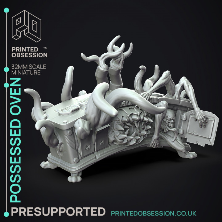 Possessed Overn - 2 Models -  PRESUPPORTED - Illustrated and Stats - 32mm scale image