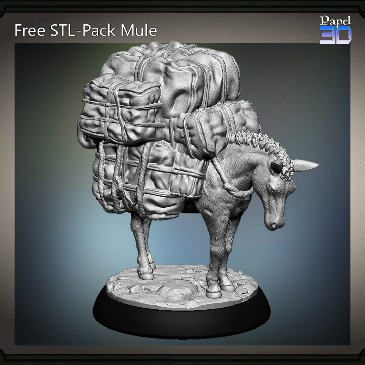 Free STL - Pack Mule image