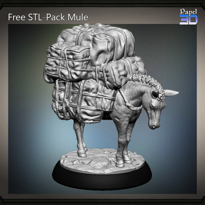 Free STL - Pack Mule