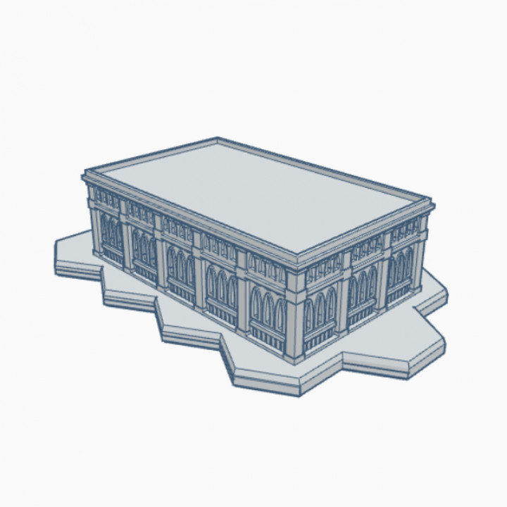 Gothic Building GHB108 With Hex Base
