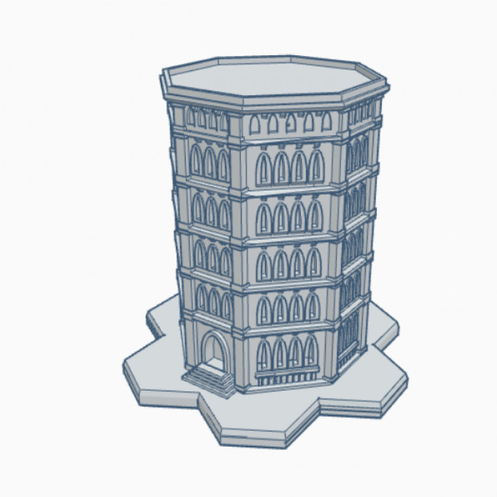 Gothic Building GHB128 With Hex Base
