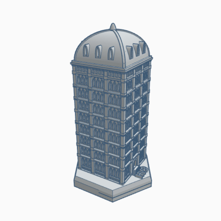 Gothic Building HMSG107 Hex Map Scale