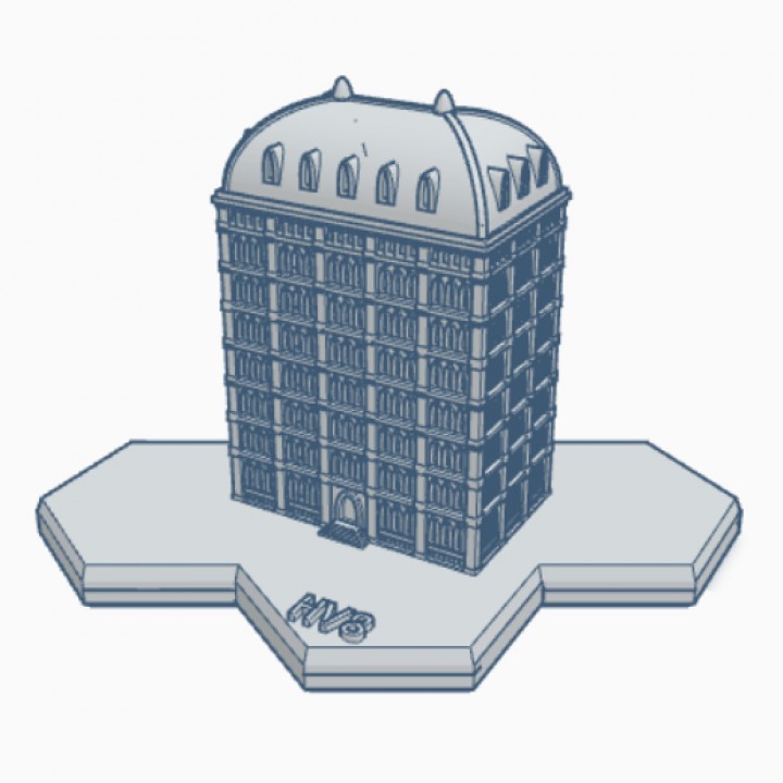 Gothic Building HMSG114 Hex Map Scale