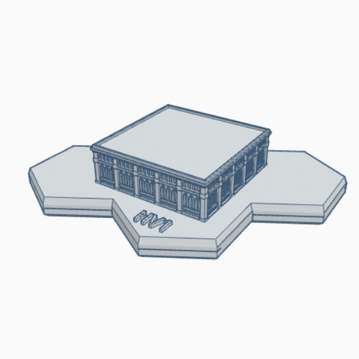 Gothic Building HMSG116 Hex Map Scale