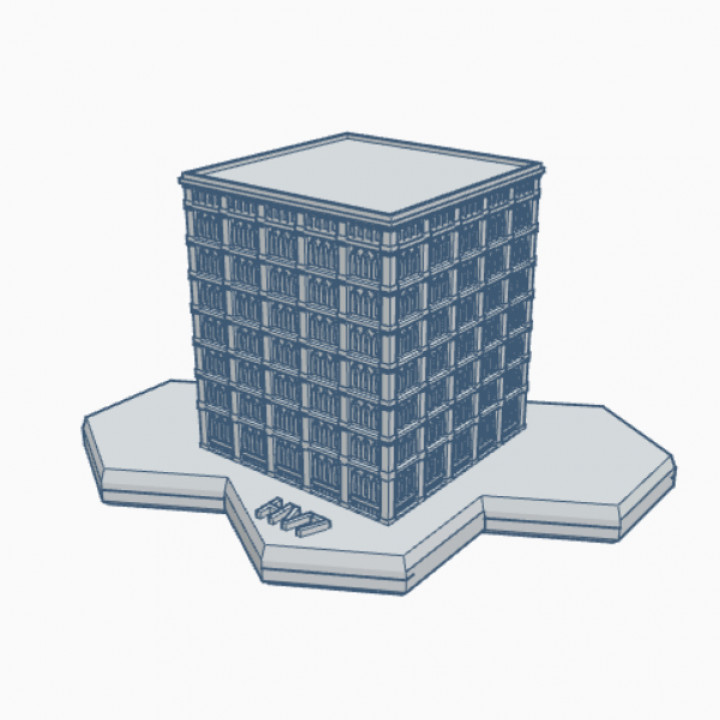 Gothic Building HMSG122 Hex Map Scale