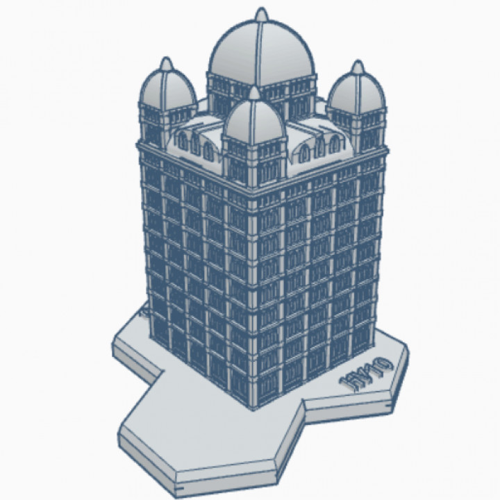 Gothic Building HMSG123 Hex Map Scale image