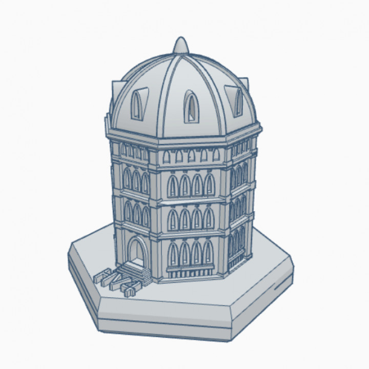 Gothic Building HMSG126 Hex Map Scale