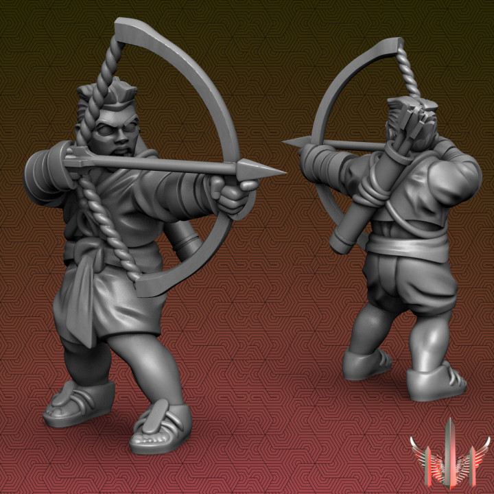 3D Printable Peasant Pose C Archer by Triple Spire Workshop