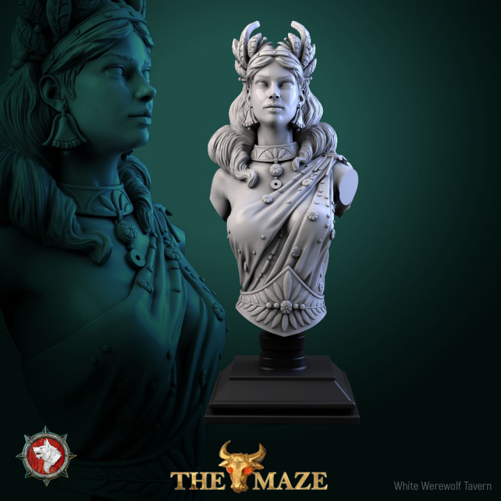Ariadne bust pre-supported image