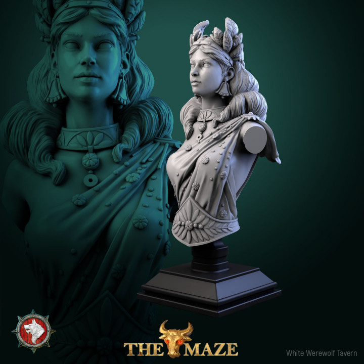 Ariadne bust pre-supported image