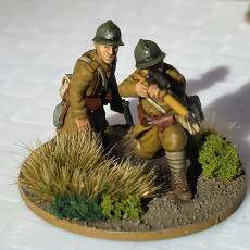 Picture of print of 28mm french reserve sniper team