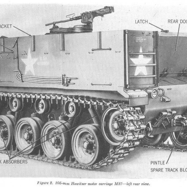 М37 105mm HMC (US, WW2+Korean war) image