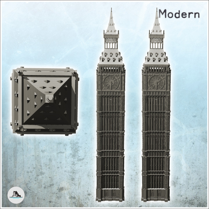 Big Ben Tower (London, United Kingdom) - World War Two Second WWII Western campaign USA UK Germany image