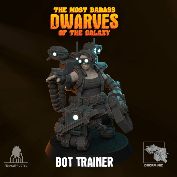 Sci-Fi Female Dwarf Bot Trainer image