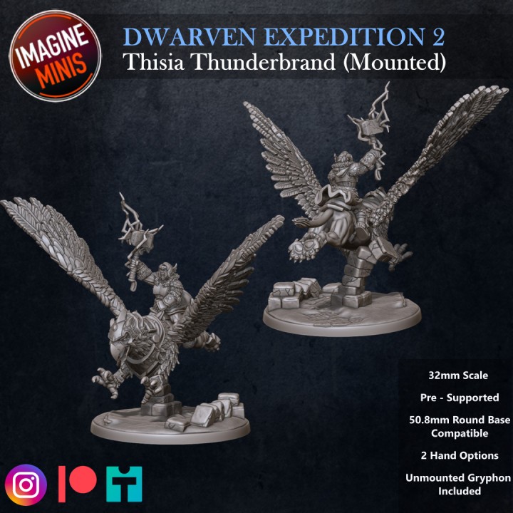 Dwarven Expedition 2 - Thisia Thunderbrand Mounted