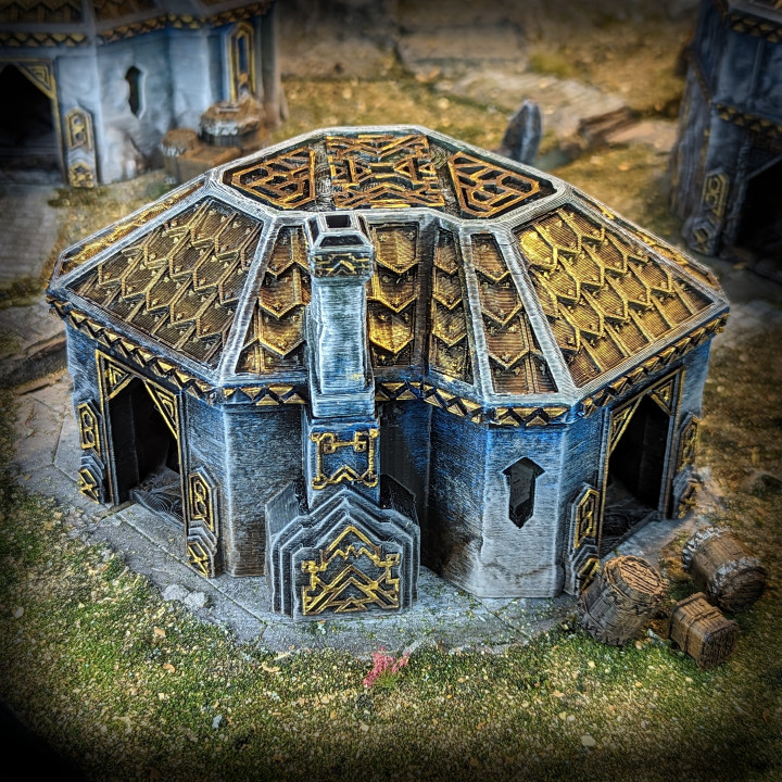 3D Printable Dwarven House by Conquest Creations