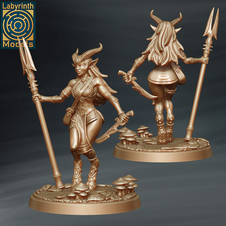 3D Printable Fauns by Labyrinth Models