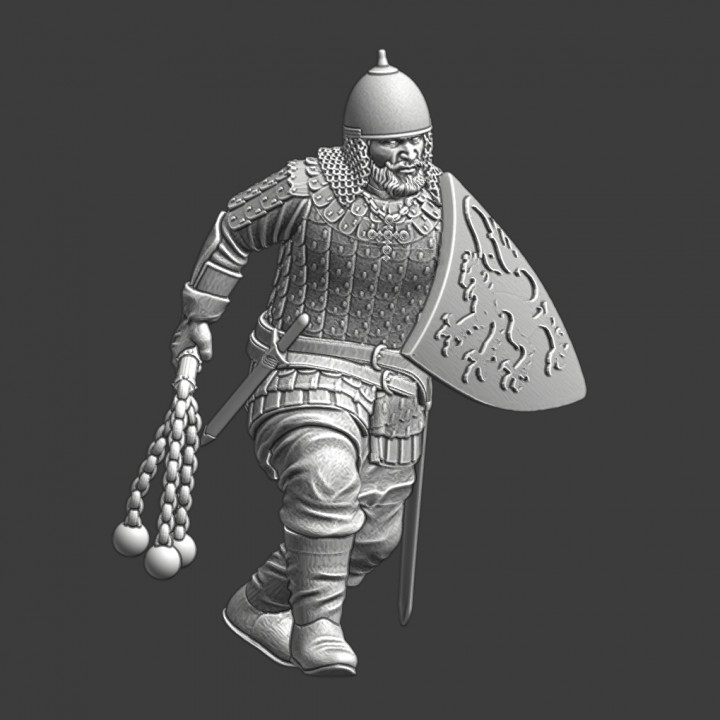 Medieval Kievan Rus Elite warrior - with flail image
