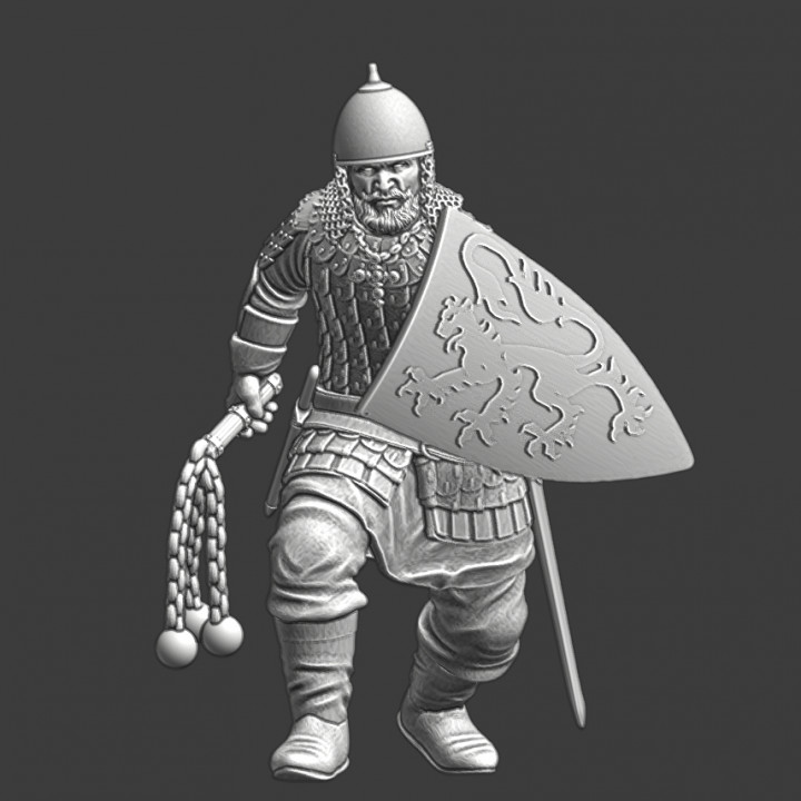 Medieval Kievan Rus Elite warrior - with flail image