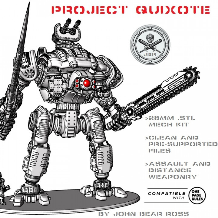 Project Quixote 28mm Modular Grimdark Dieselpunk Mech image