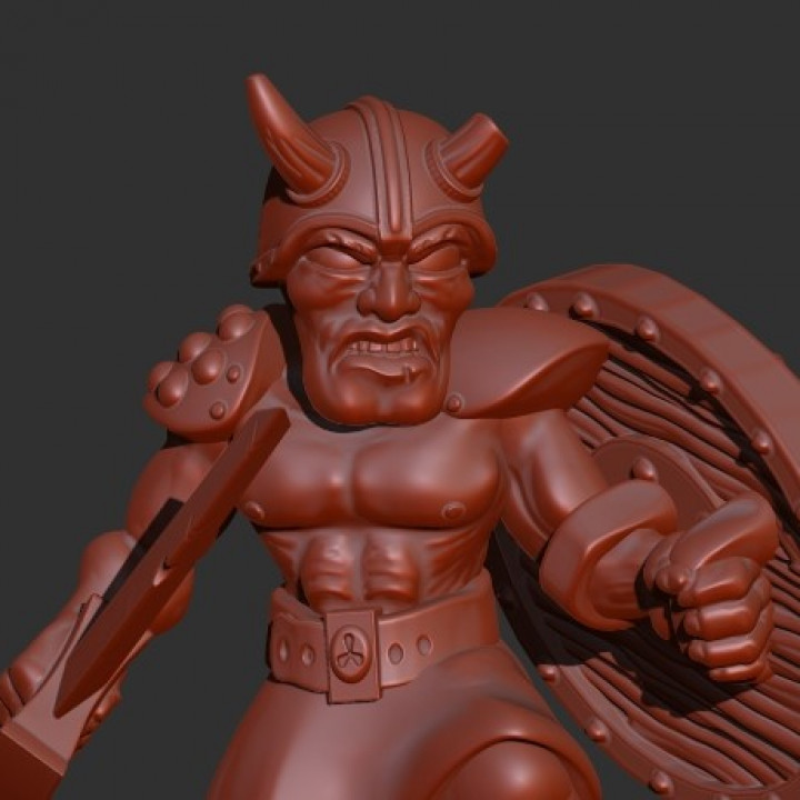 Rage Munchkin Barbarian (18mm Warrior) image