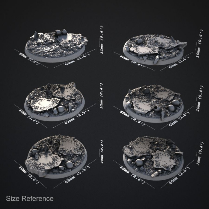 Cracked Earth 60mm Bases