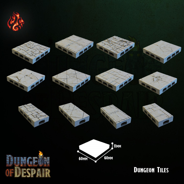 Dungeon of Despair: Dungeon Modular Tiles and props image
