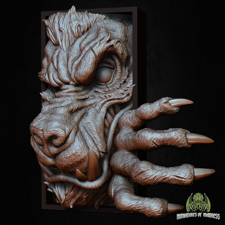 3D Printable Werewolf [BOOK NOOK] by Miniatures of Madness