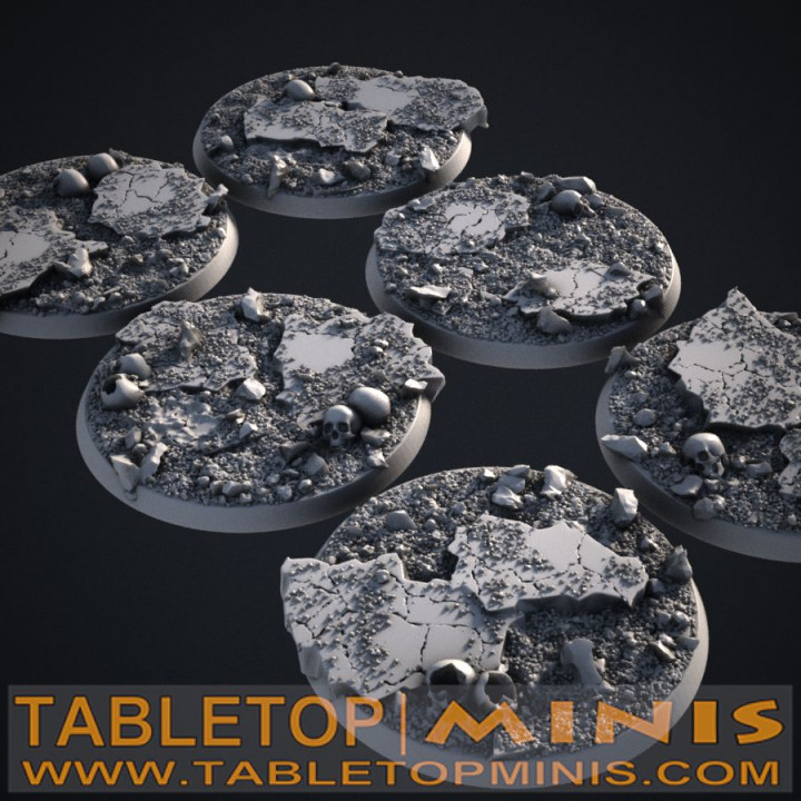 Cracked Earth 65mm Bases image