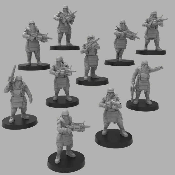 Grenadiers w/ Grenade Launchers - Presupported image