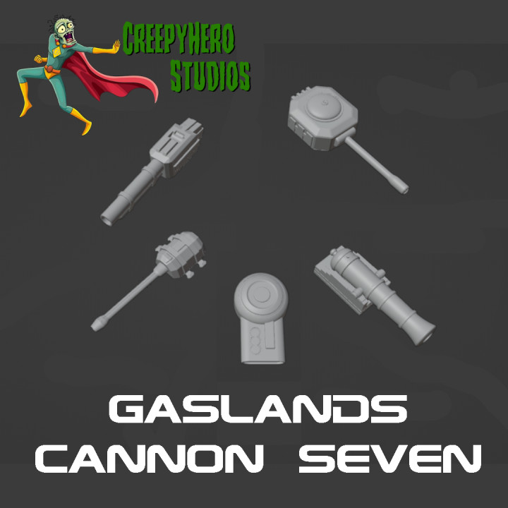 Gaslands Cannon Seven Set