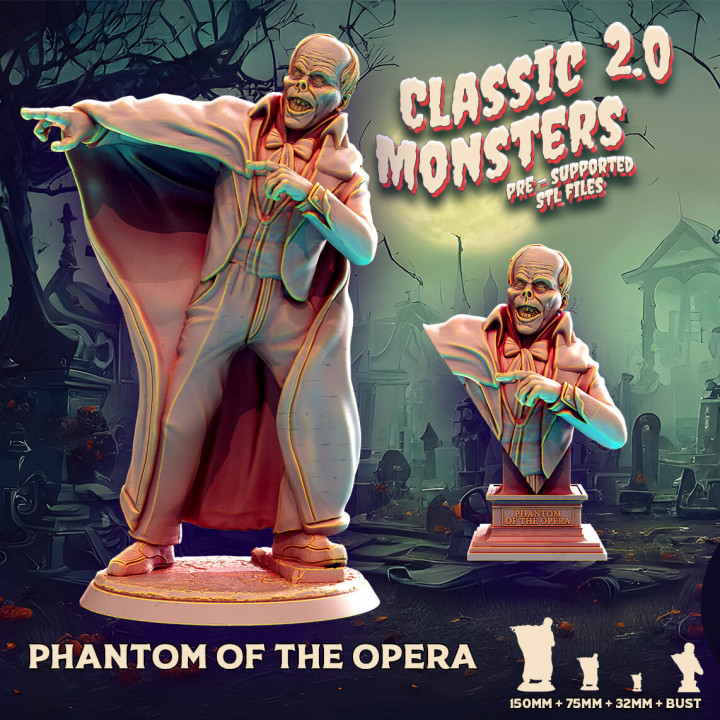phantom of the opera + bust image