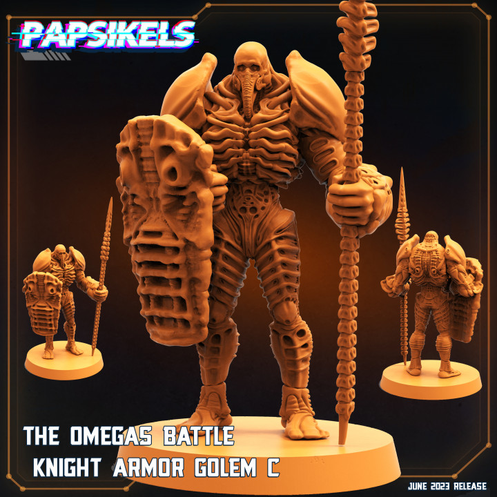 OMEGA BATTLE KNIGHT ARMOR GOLEM - C