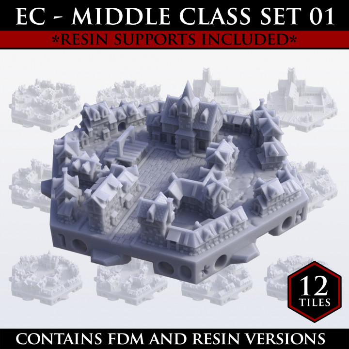 Hexton Hills Epic Cities Middle Class Districts Set 01 image