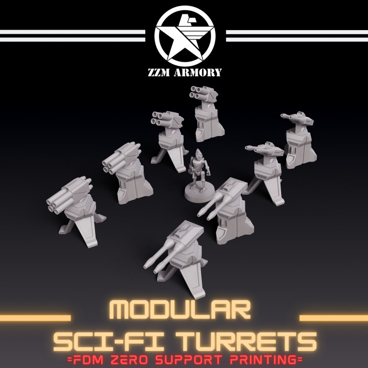 MODULAR SCI-FI TURRETS