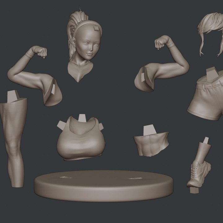 Fighter Girl STL files