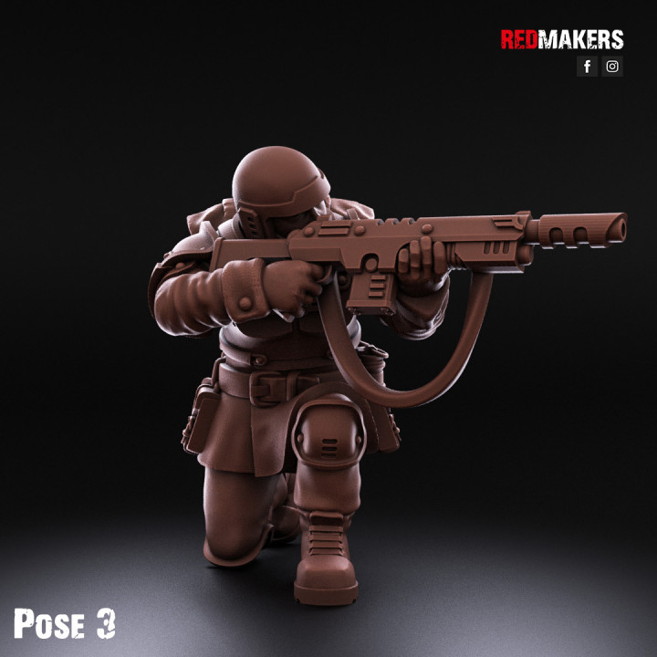 3D Printable Shock Troops – Squad of the Imperial Force by RedMakers