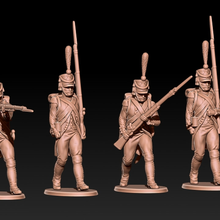 Napoleonic french grenadiers/voltigeurs in shako