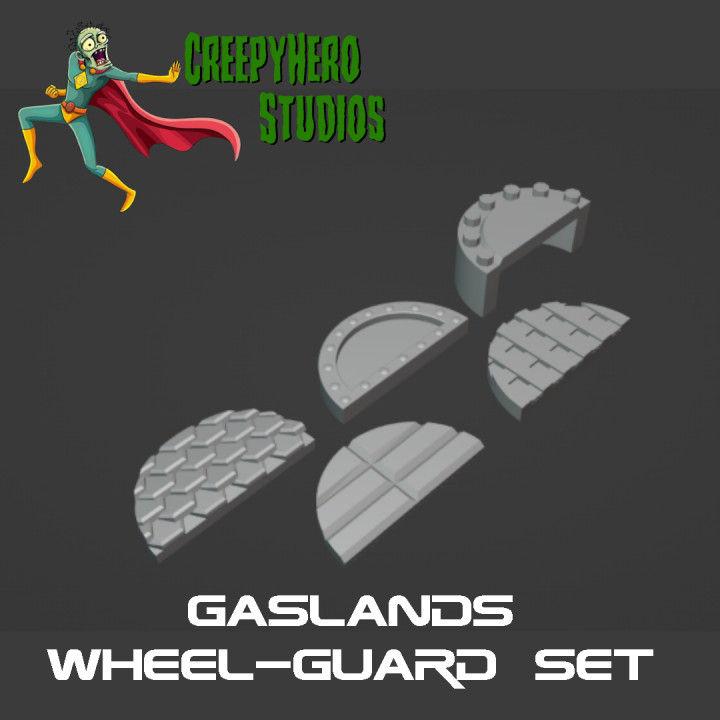 Gaslands Wheel-guard Set