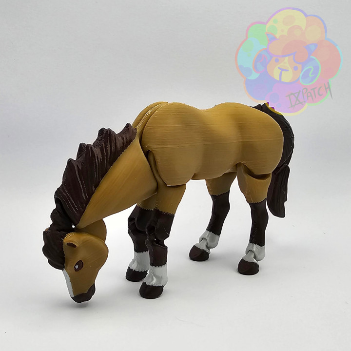 Horse - Flexi Articulated Animal (print in place, no supports)