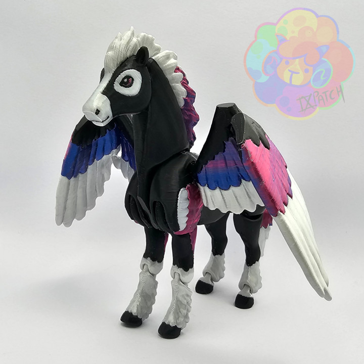 Pegasus - Flexi Articulated Horse with Wings (print in place, no supports)