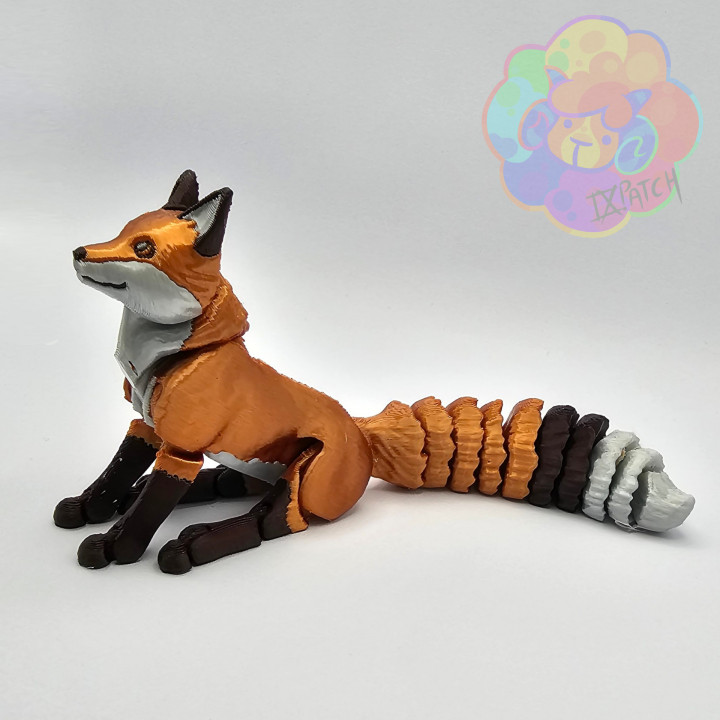 Fox - Flexi Articulated Animal (print in place, no supports)