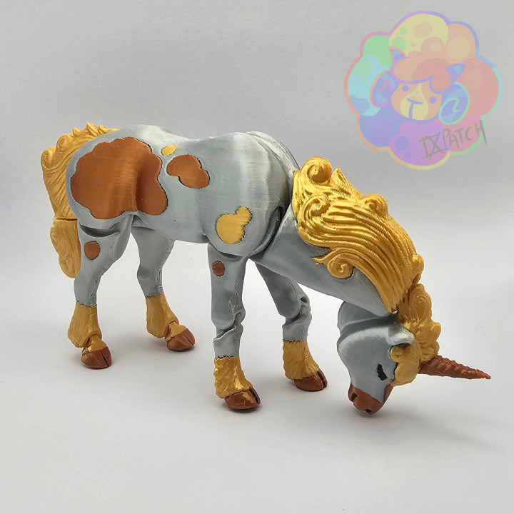 Unicorn - Flexi Articulated Magical Horse (print in place, no supports)