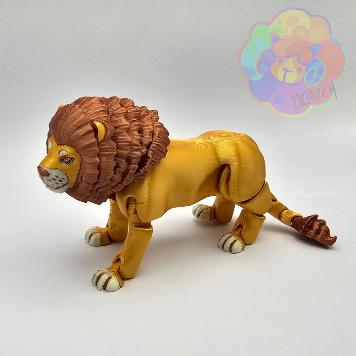 Lion - Flexi Articulated Animal (print in place, no supports) image