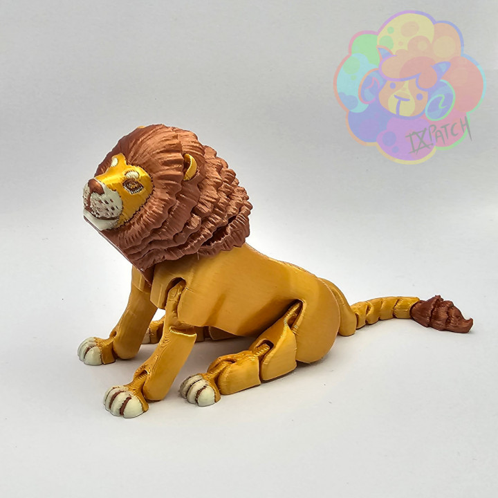 Lion - Flexi Articulated Animal (print in place, no supports) image