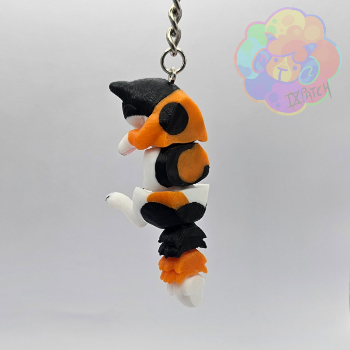 Kitty Keychain - Flexi Articulated Animal (print in place, no supports)