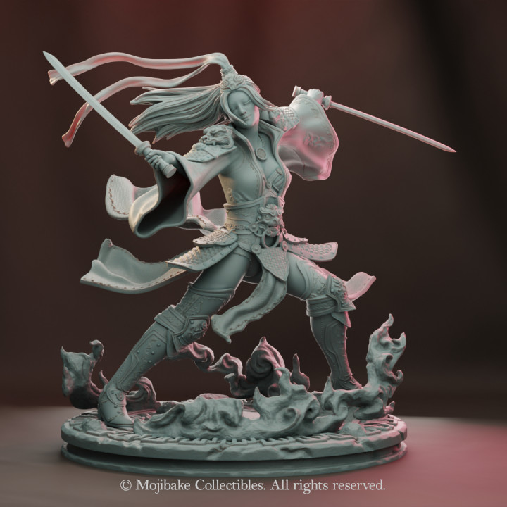 Blades of Harmony: The Peaceful Warrior Princess diorama (Presupported) image