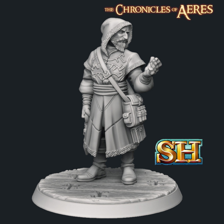 Male Human Sorcerer Miniature image