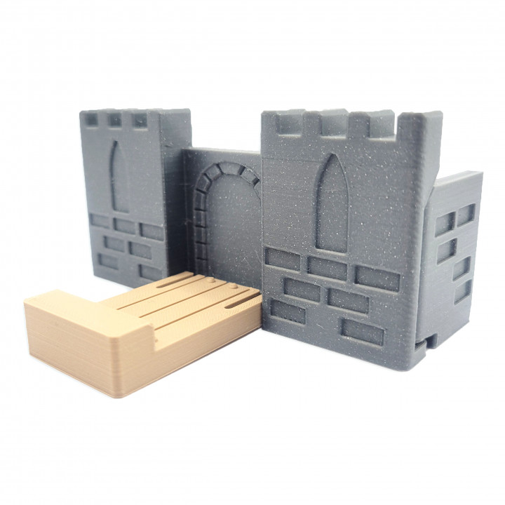 Pocket Castle Phone Stand - Print in Place Fold Up Phone Stand