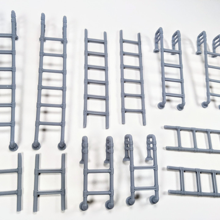 3D Printable Metal Ladders by Custom Miniature Maker